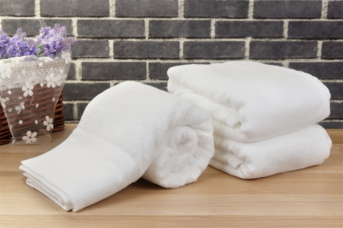Cheap Hotel Embroidered Spa Hotel 32 Bathroom White Cotton Bath Towel